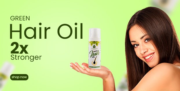 green hair oil